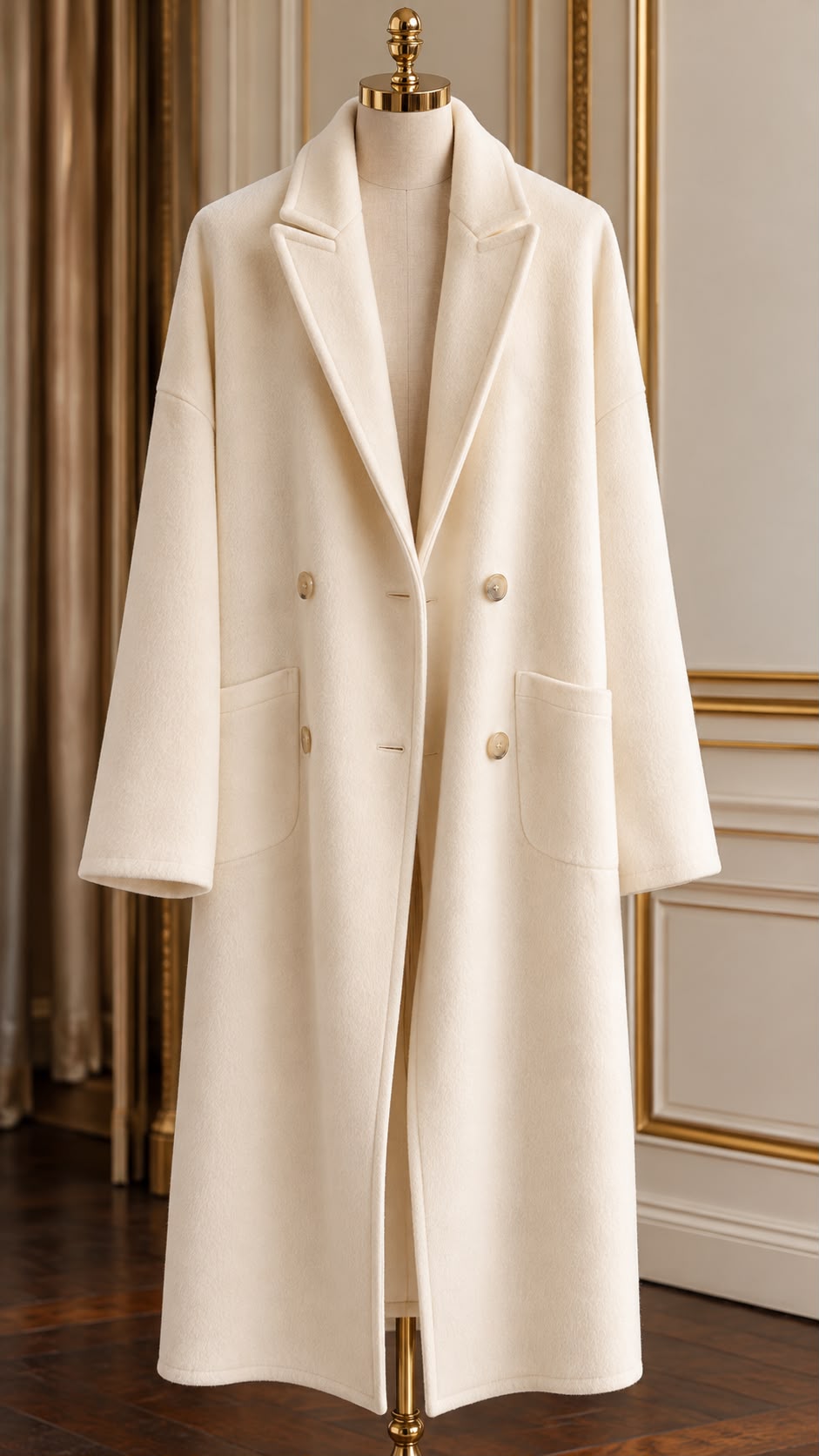 Ivory wool coat