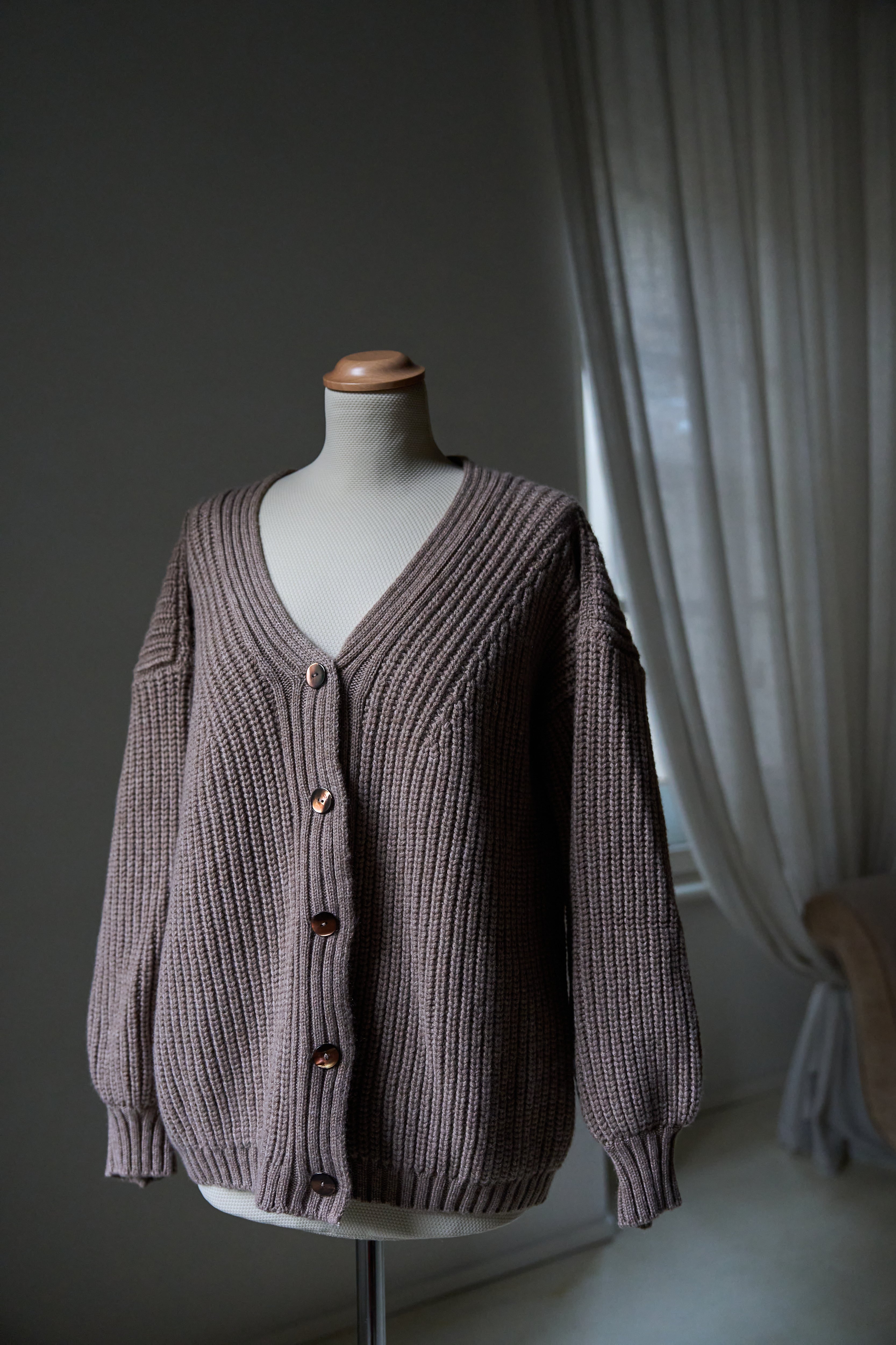 Cardigan Balloon Sleeves