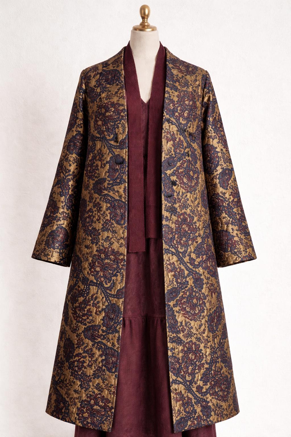 Brocade duster coat - One of a kind