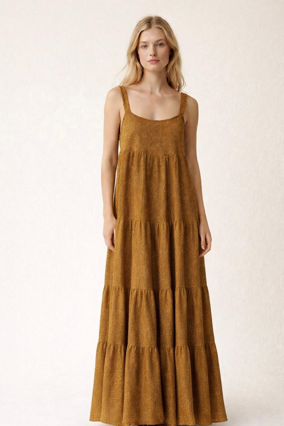 Roberta lamé dress