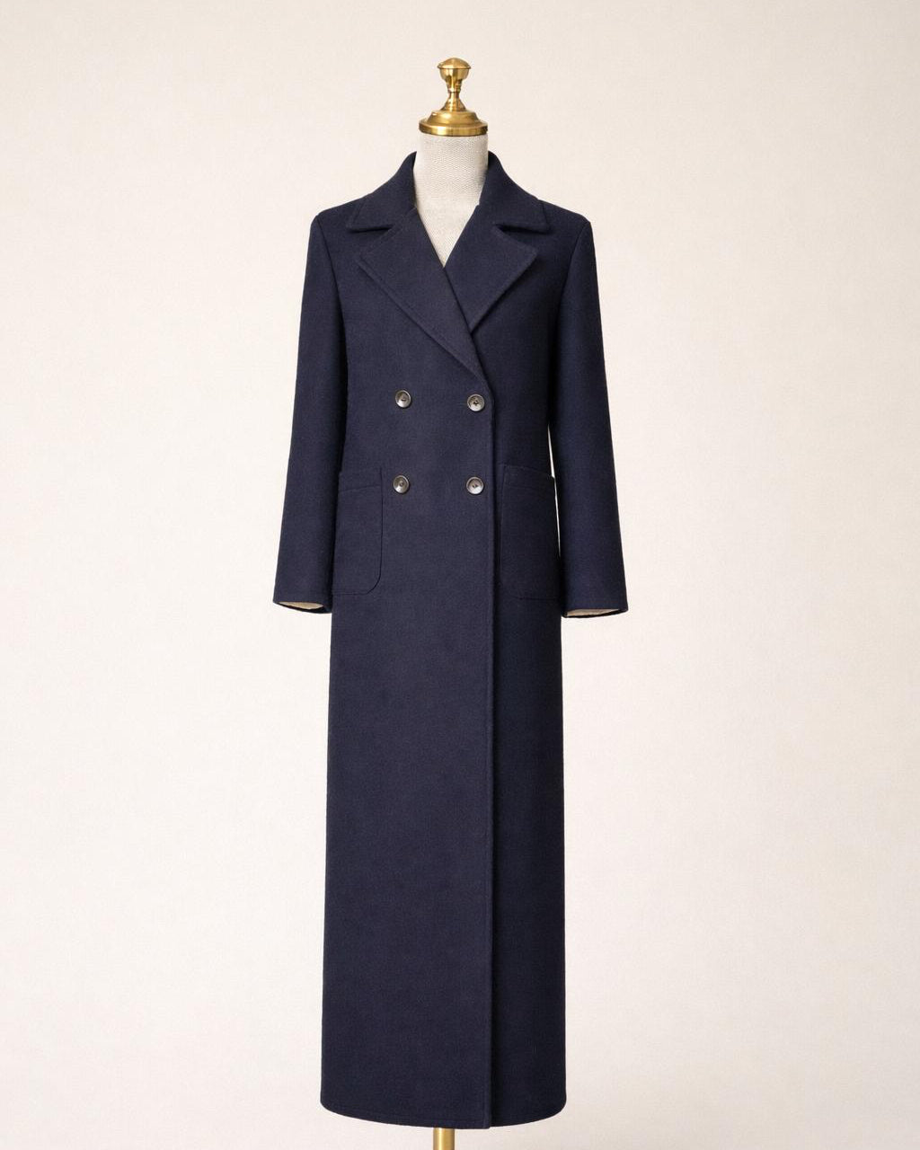 Double Breasted Coat with Martingala