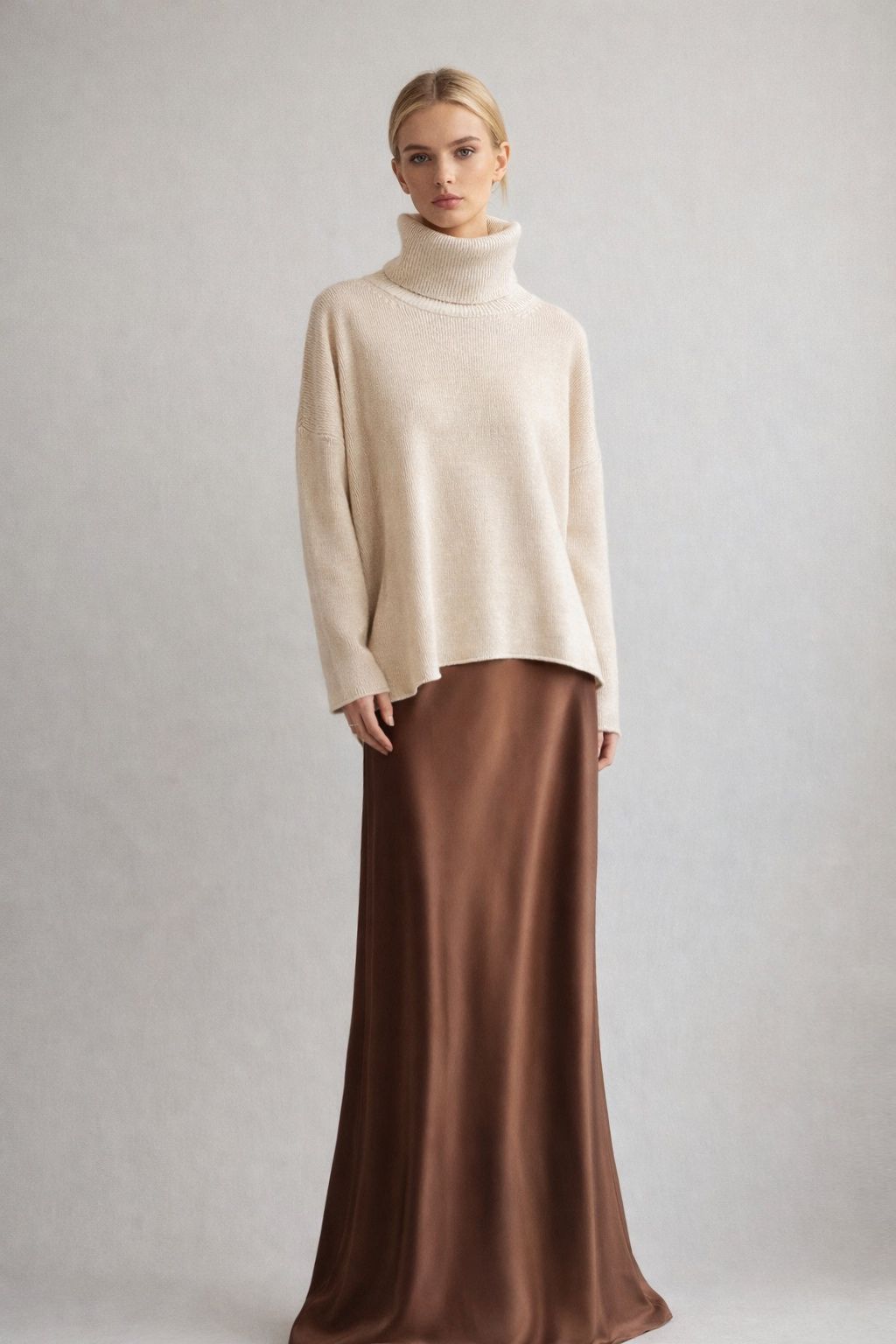 Roll neck over jumper