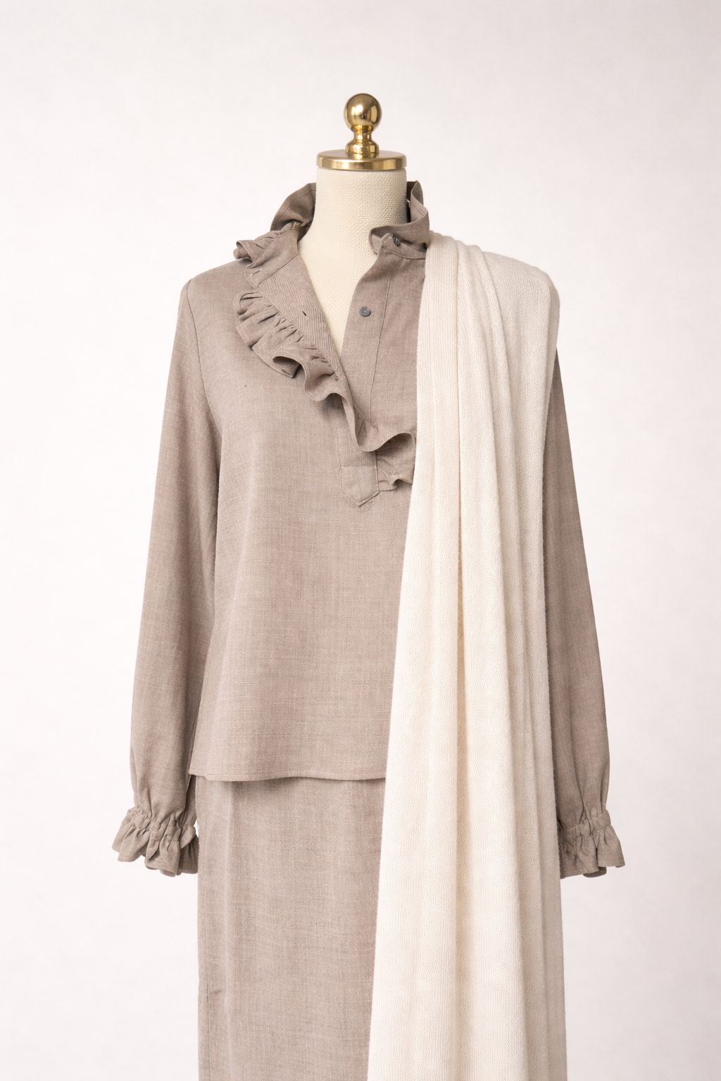 Wide leg cashmere  trousers
