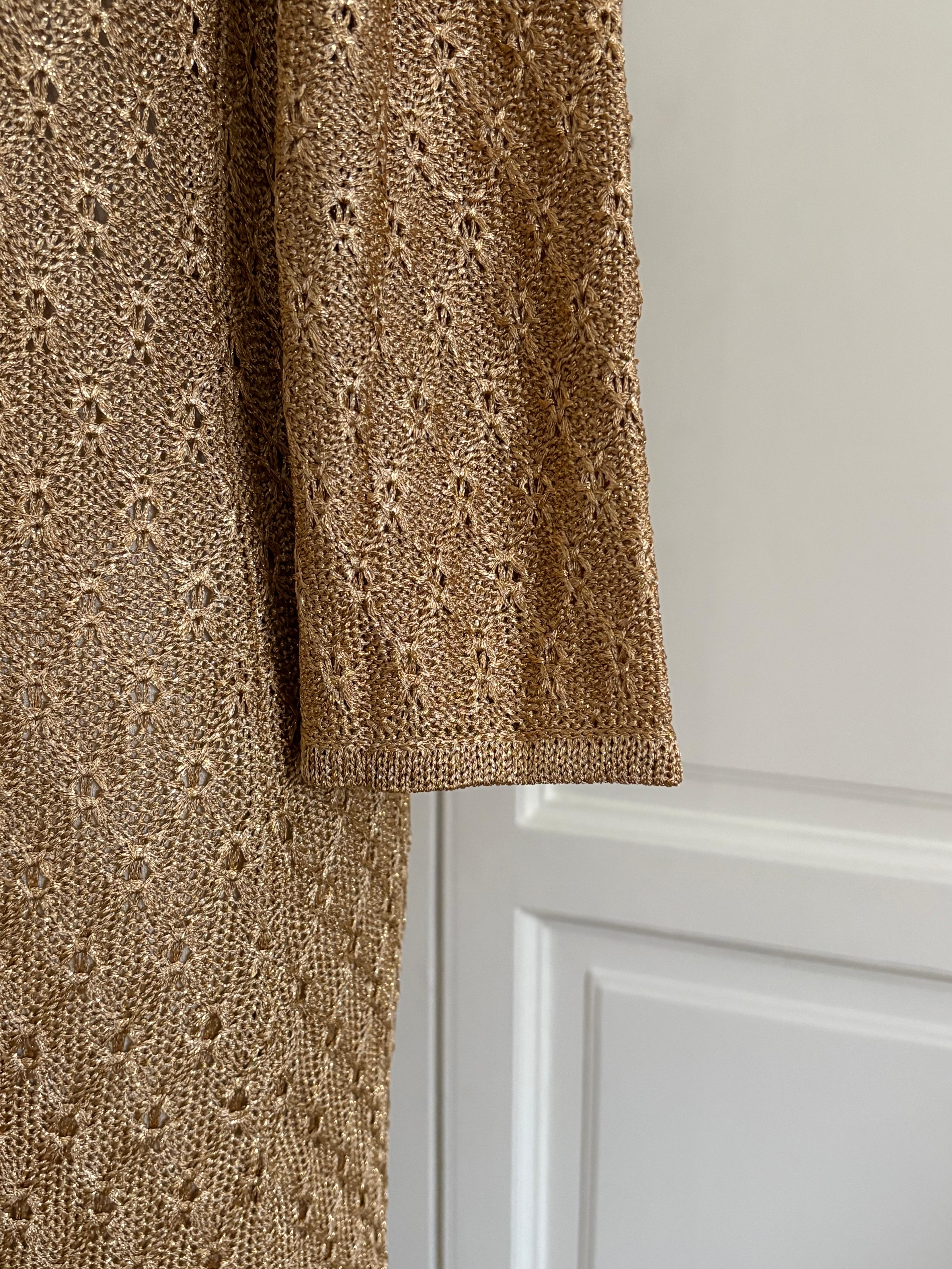 Vittoria lamé dress
