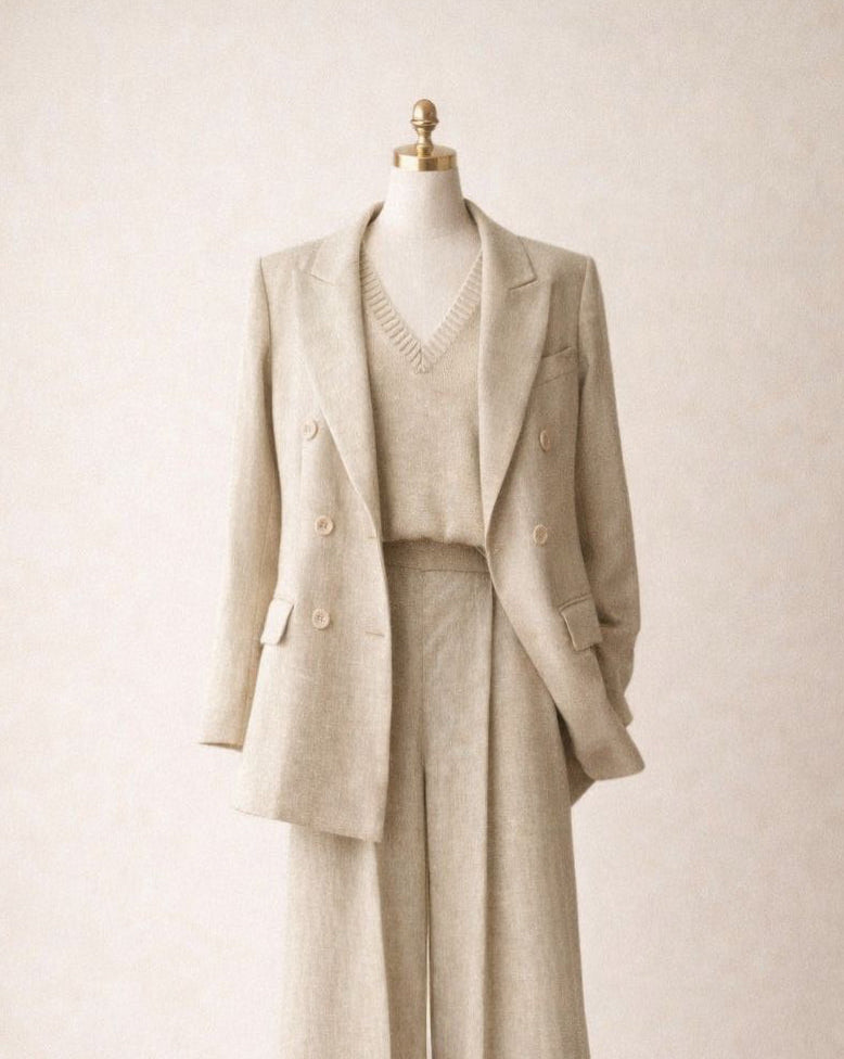 Blazer double breasted - Linen