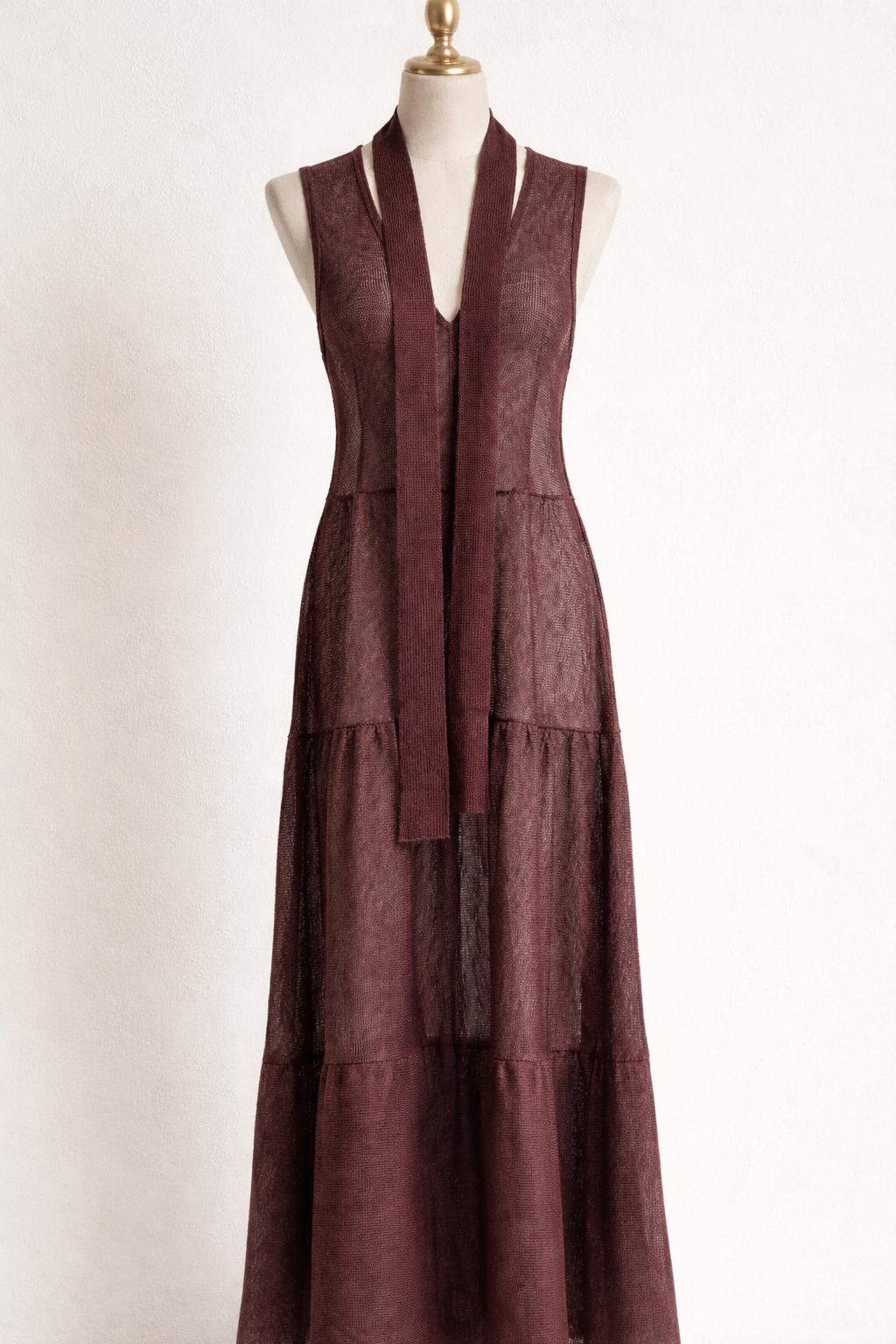 Maria linen dress sleeveless