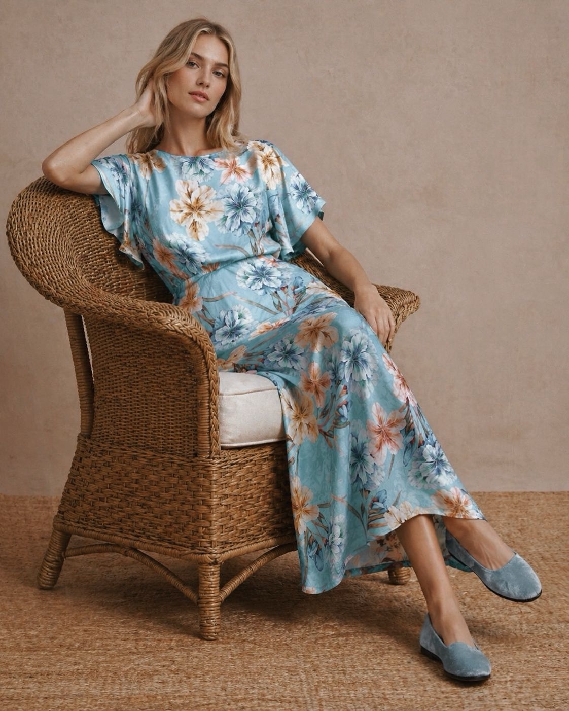 Costanza jacquard silk dress