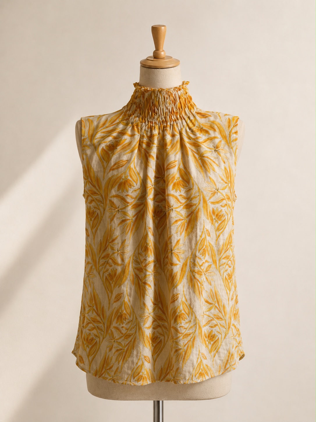Floral linen top Venezia