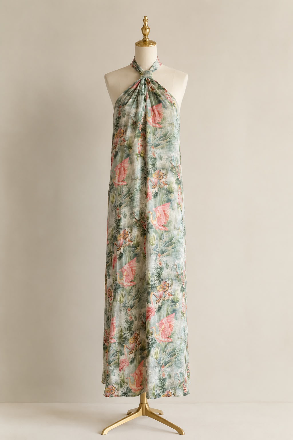 Halter linen dress