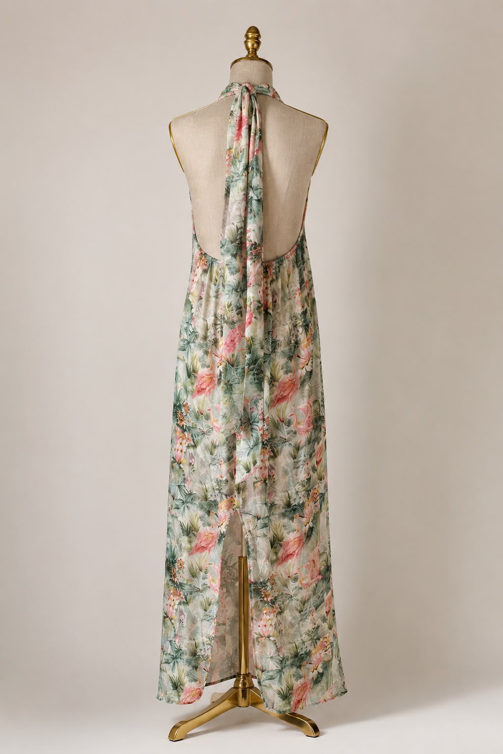 Halter linen dress