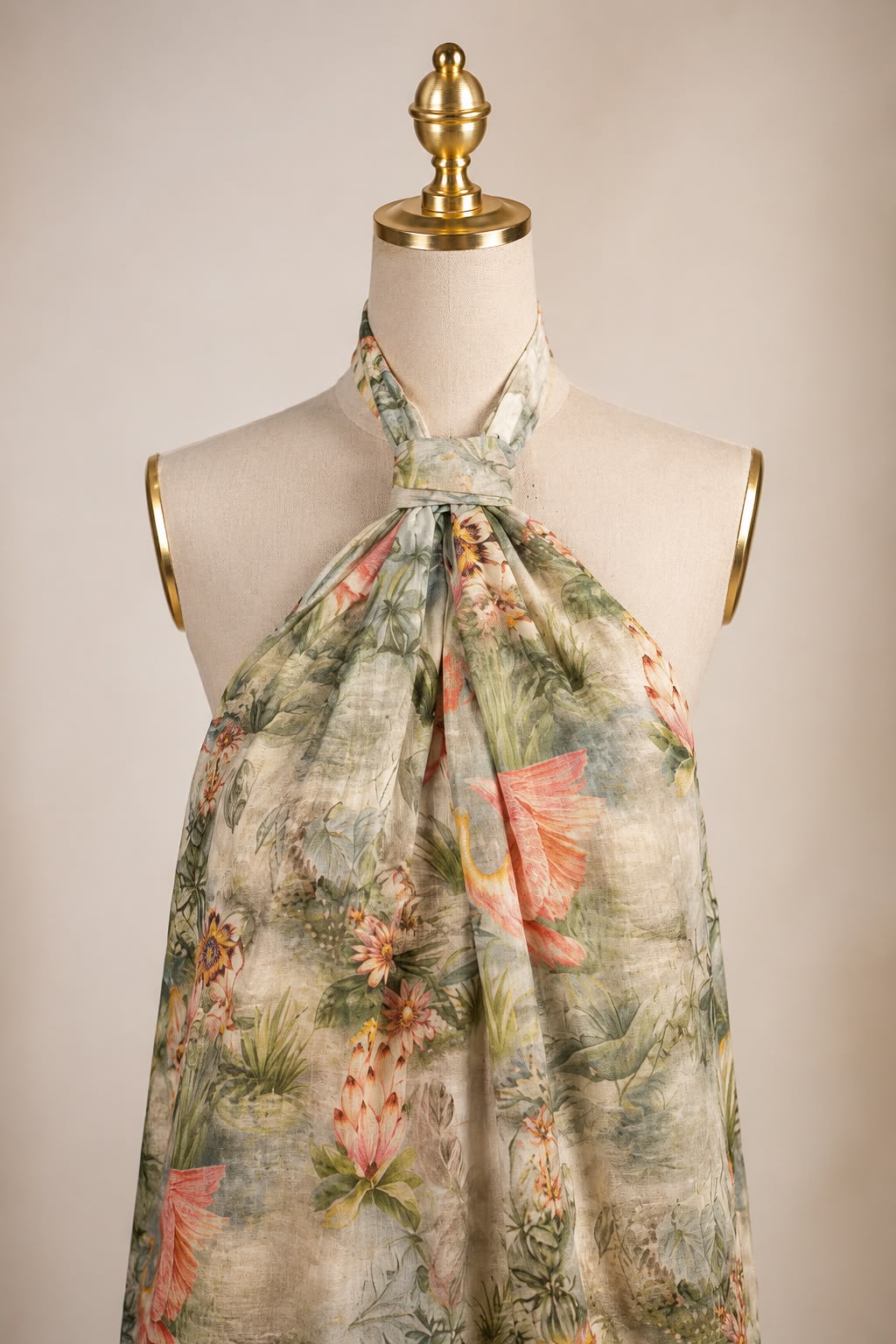 Halter linen dress
