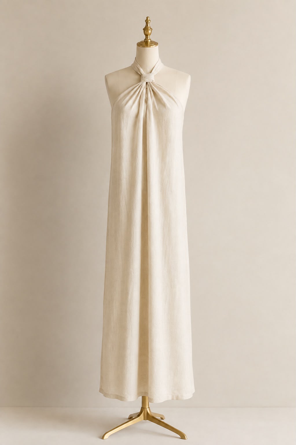 Halter linen dress