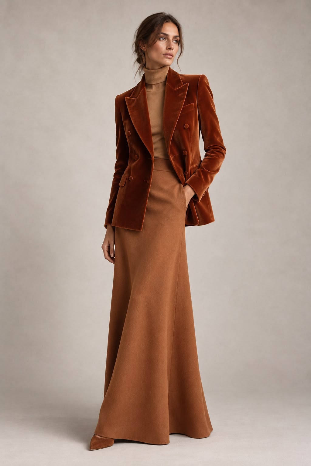 Camilla wool skirt