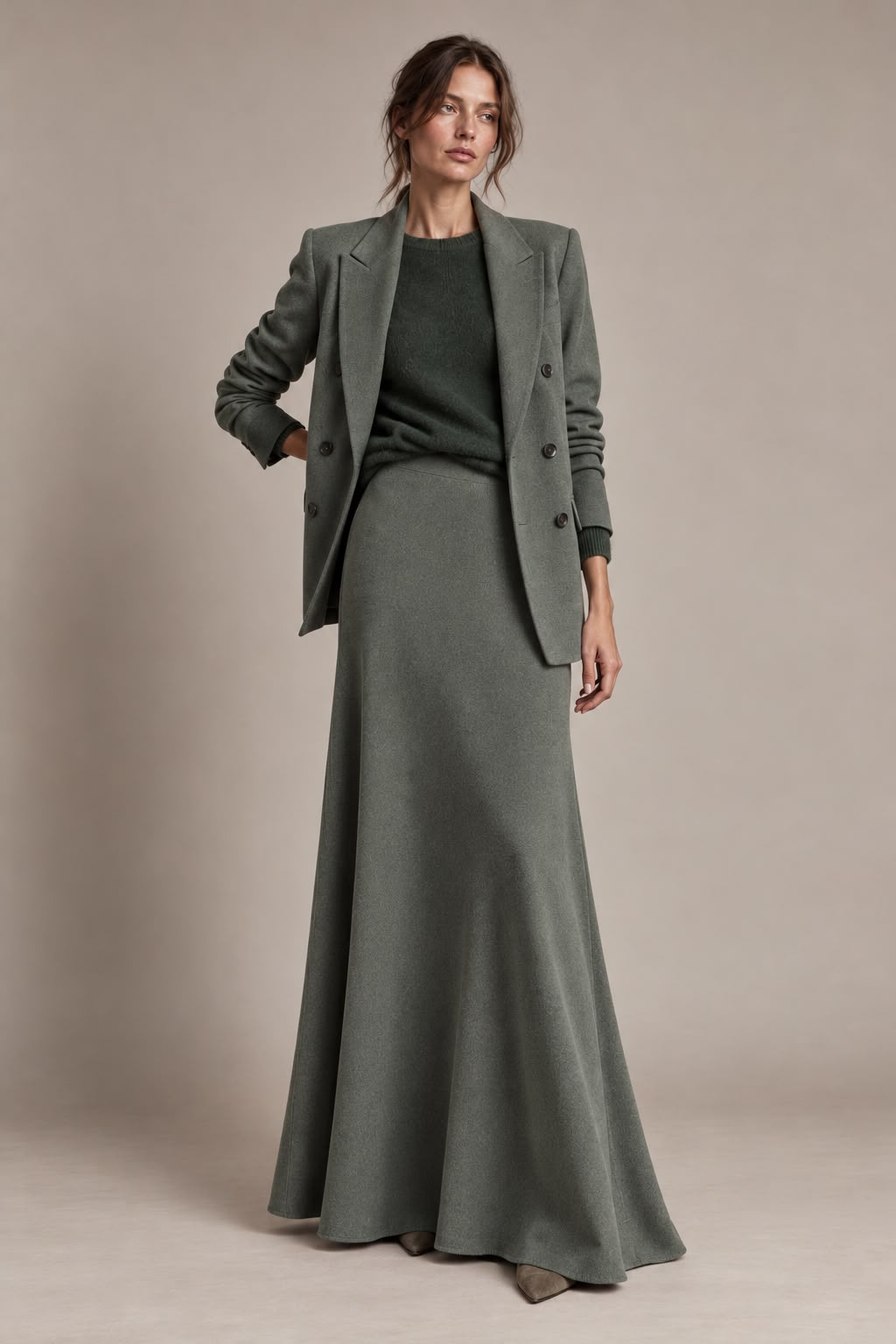 Camilla wool skirt